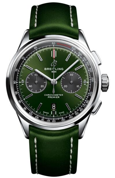 Breitling replica AB0118A11L1X1 Premier B01 Chronograph 42 Bentley British Racing Green Swiss movement